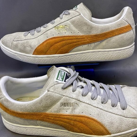 Puma Suede Archive Eco Gray Violet Harvest Pumpkin Mens Size 14 main image 5